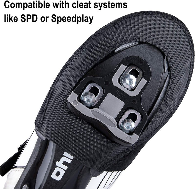 CXWXC Cycling Toe Covers for Men Women - Cycling Shoe Covers Winter Waterproof Breathable - Bike Overshoes Cold Weather Thermal Warm - Image 4
